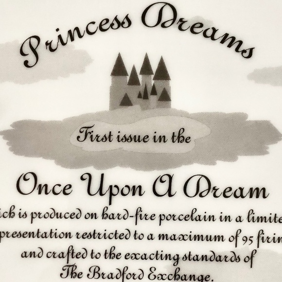 Disney, Princess Dreams, Once Upon A Dream, Porcelain Plate, First Issue - Picture 5 of 8